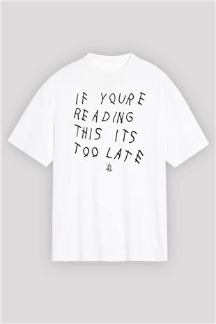 Drake Beyaz Unisex Oversize Tişört T-Shirt