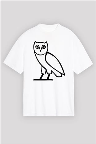 Drake Beyaz Unisex Oversize Tişört T-Shirt