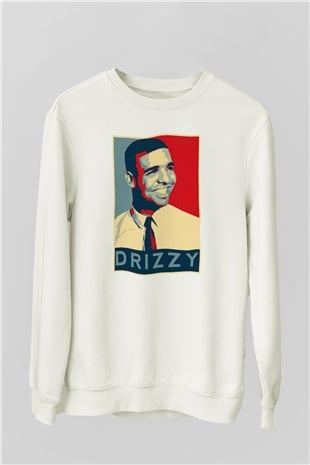 Drake Beyaz Unisex Sweatshirt
