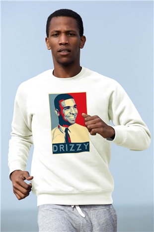Drake Beyaz Unisex Sweatshirt