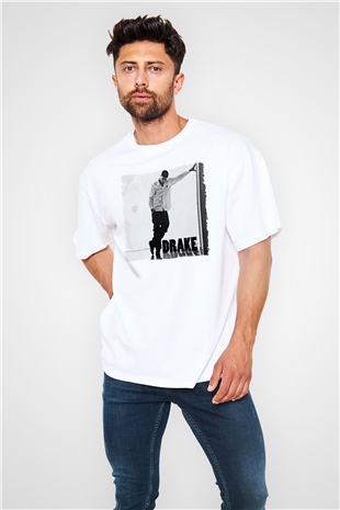 Drake Beyaz Unisex Tişört T-Shirt - TişörtFabrikası