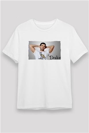 Drake Beyaz Unisex Tişört T-Shirt - TişörtFabrikası