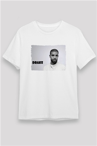 Drake Beyaz Unisex Tişört T-Shirt - TişörtFabrikası