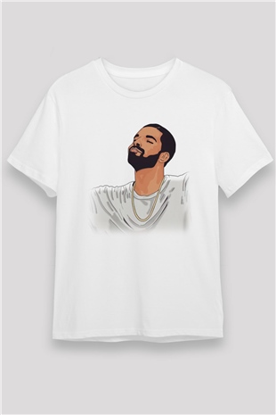 Drake Beyaz Unisex Tişört T-Shirt - TişörtFabrikası