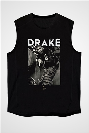 Drake Siyah Unisex Kolsuz Tişört