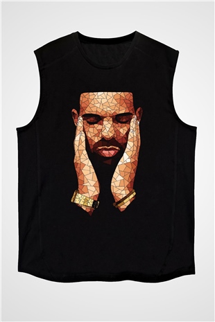 Drake Siyah Unisex Kolsuz Tişört