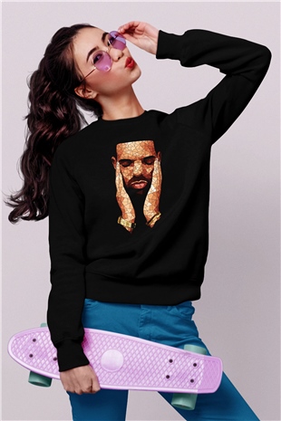Drake Siyah Unisex Sweatshirt
