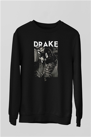 Drake Siyah Unisex Sweatshirt