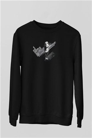 Drake Siyah Unisex Sweatshirt