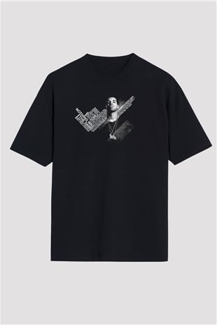 Drake Siyah Oversize Tişört Oversize T-shirt - TişörtFabrikası