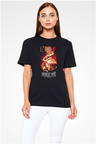 Dream Evil Baskılı Unisex Siyah Tişört - Tshirt