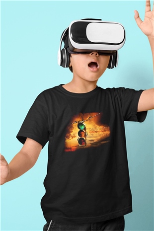 Dream Theater Baskılı Siyah Unisex Çocuk Tişört