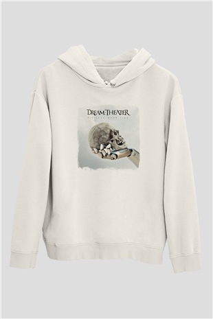 Dream Theater Baskılı Unisex Beyaz Hoodie