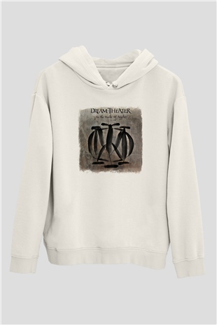 Dream Theater Baskılı Unisex Beyaz Hoodie
