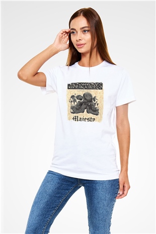 Dream Theater Baskılı Unisex Beyaz Tişört