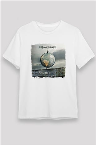 Dream Theater Baskılı Unisex Beyaz Tişört