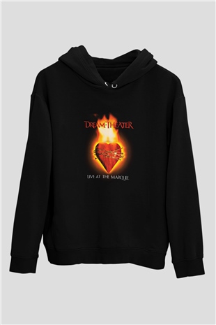 Dream Theater Baskılı Unisex Siyah Hoodie