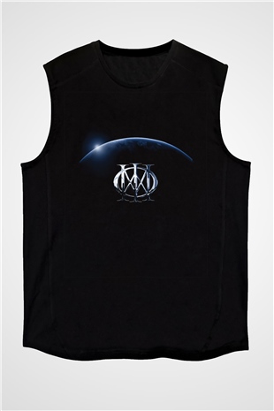 Dream Theater Baskılı Unisex Siyah Kolsuz Tişört