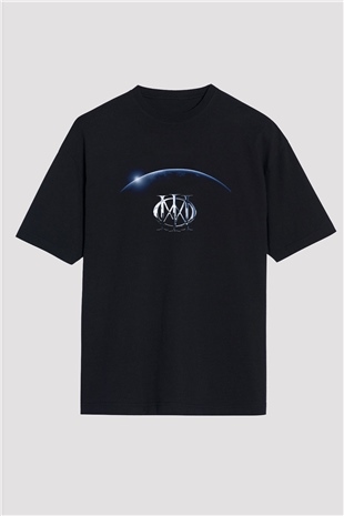 Dream Theater Baskılı Unisex Siyah Oversize Tişört