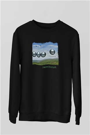 Dream Theater Baskılı Unisex Siyah Sweatshirt