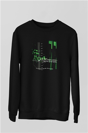 Dream Theater Baskılı Unisex Siyah Sweatshirt