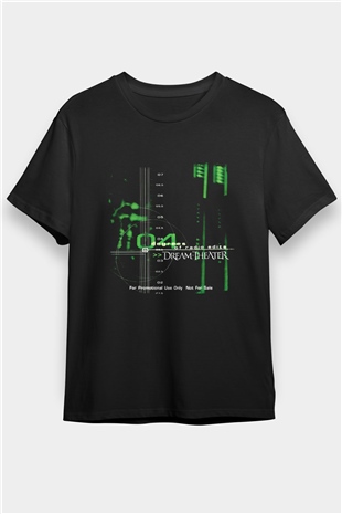 Dream Theater Baskılı Unisex Siyah Tişört