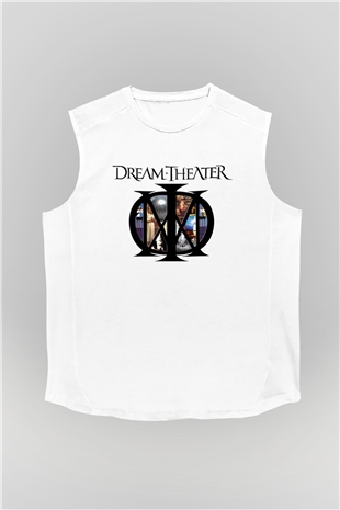 Dream Theater Beyaz Unisex Kolsuz Tişört