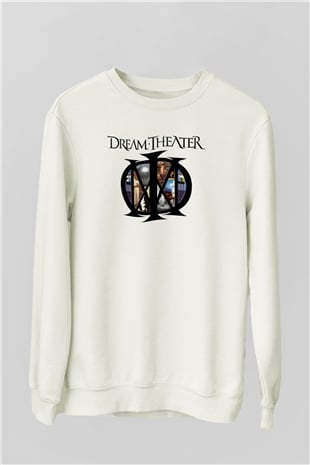 Dream Theater Beyaz Unisex Sweatshirt