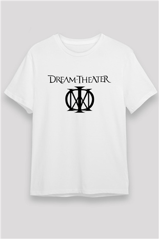 Dream Theater Beyaz Unisex Tişört T-Shirt - TişörtFabrikası