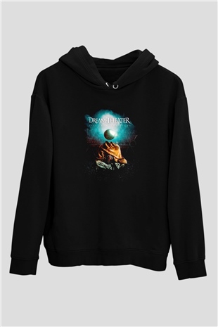 Dream Theater Siyah Unisex Kapüşonlu Sweatshirt