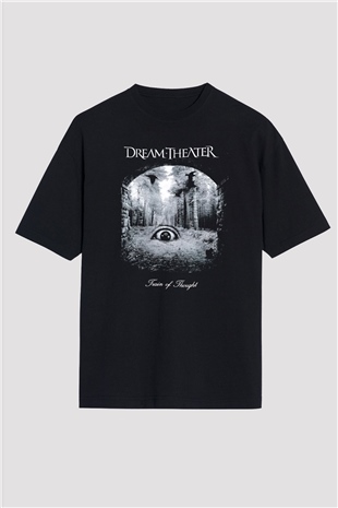 Dream Theater Siyah Unisex Oversize Tişört T-Shirt