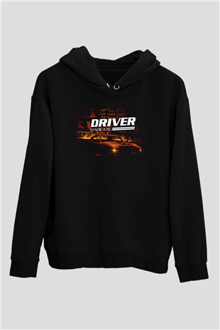 Driver Siyah Unisex Hoodie