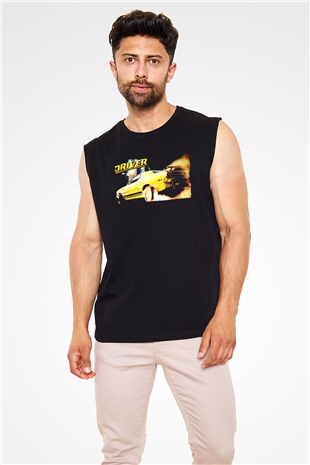 Driver Siyah Unisex Kolsuz Tişört