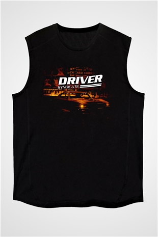 Driver Siyah Unisex Kolsuz Tişört