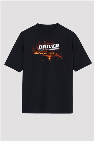 Driver Siyah Oversize Tişört Oversize T-shirt