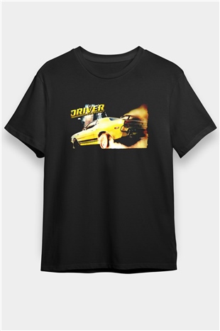 Driver Siyah Unisex Tişört T-Shirt