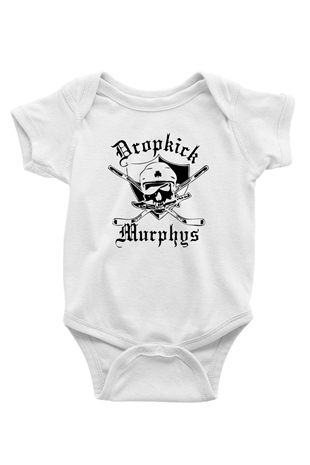 Dropkick Murphys Baskılı Beyaz Unisex Bebek Body - Zıbın