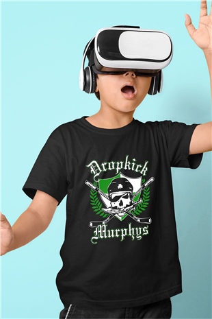 Dropkick Murphys Baskılı Siyah Unisex Çocuk Tişört