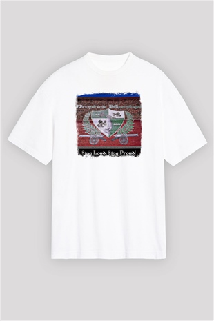 Dropkick Murphys Baskılı Unisex Beyaz Oversize Tişört