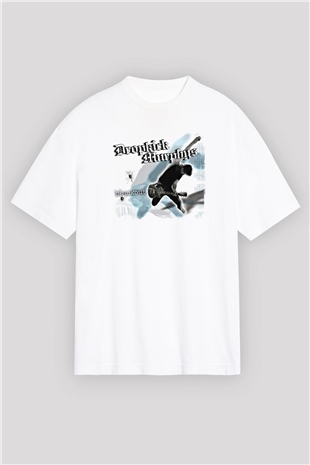 Dropkick Murphys Baskılı Unisex Beyaz Oversize Tişört