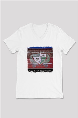 Dropkick Murphys Baskılı Unisex Beyaz V Yaka Tişört