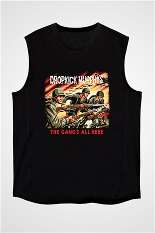 Dropkick Murphys Baskılı Unisex Siyah Kolsuz Tişört