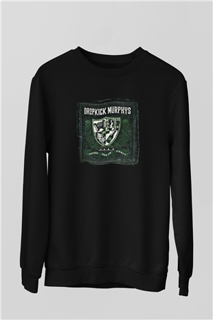 Dropkick Murphys Baskılı Unisex Siyah Sweatshirt