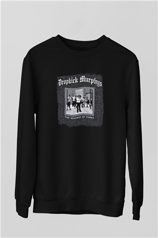 Dropkick Murphys Baskılı Unisex Siyah Sweatshirt