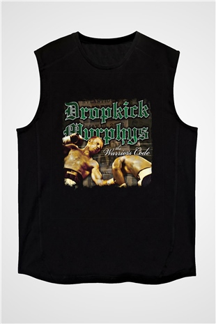 Dropkick Murphys Baskılı Unisex Siyah Kolsuz Tişört