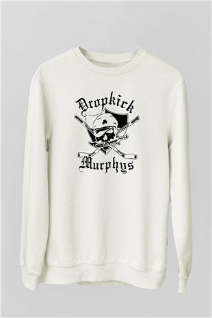 Dropkick Murphys Beyaz Unisex Sweatshirt