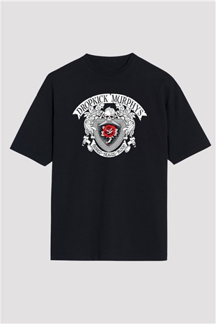 Dropkick Murphys Siyah Unisex Oversize Tişört T-Shirt