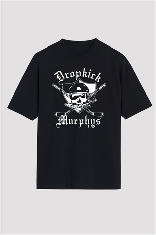 Dropkick Murphys Siyah Unisex Oversize Tişört T-Shirt