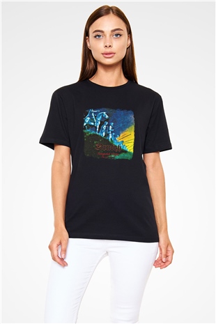 Drudkh Baskılı Unisex Siyah Tişört