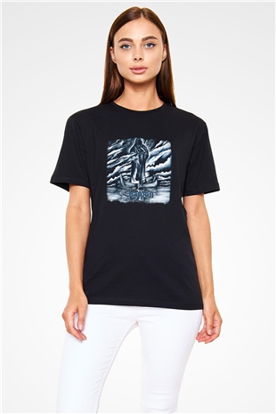 Drudkh Baskılı Unisex Siyah Tişört
